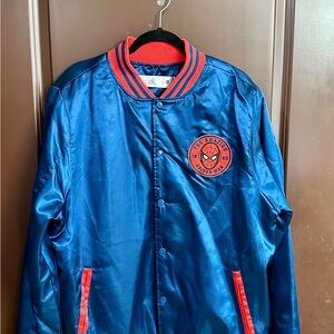 Disney Blue and Red Spider-Man Bomber Jacket